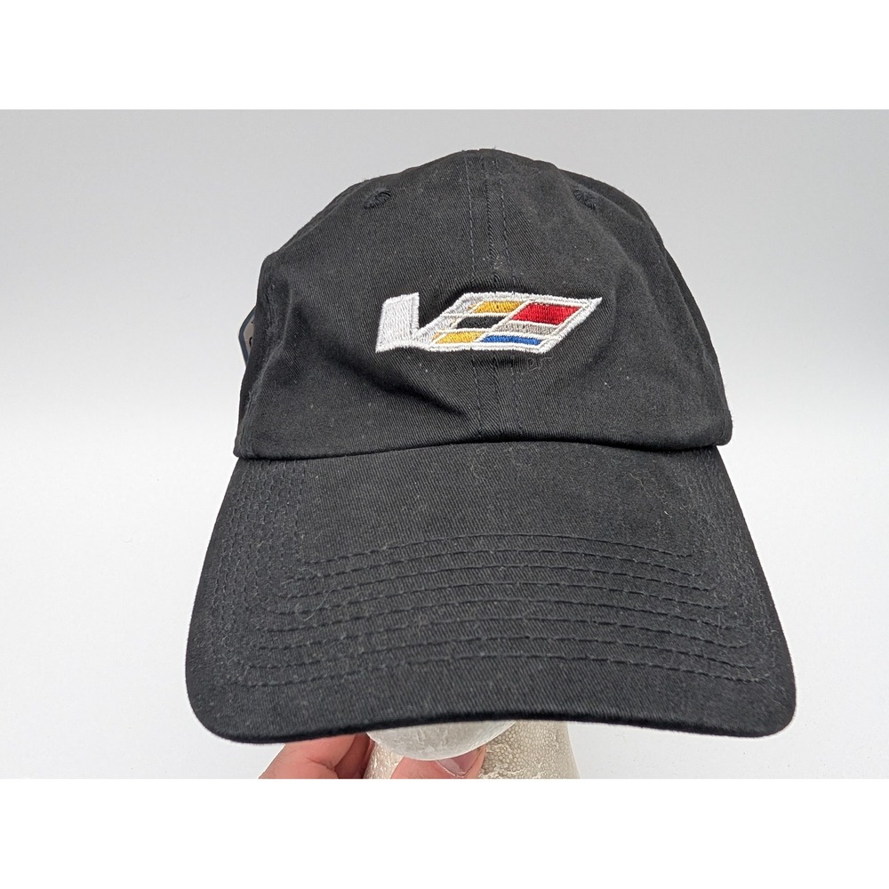 Cadillac Golf Hat Black Embroidered Logo Cap America S/M New